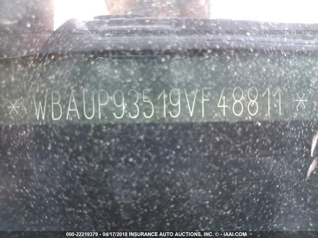 WBAUP93519VF48811 - 2009 BMW 128 I WHITE photo 9