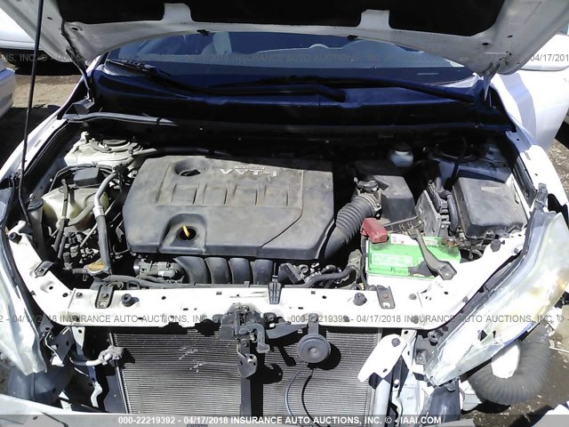 2T1KU40E29C108915 - 2009 TOYOTA COROLLA MATRIX  WHITE photo 10