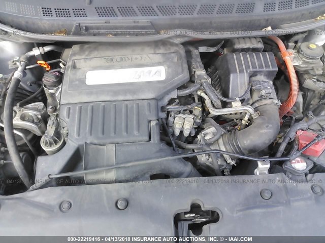 JHMFA36209S010352 - 2009 HONDA CIVIC HYBRID SILVER photo 10