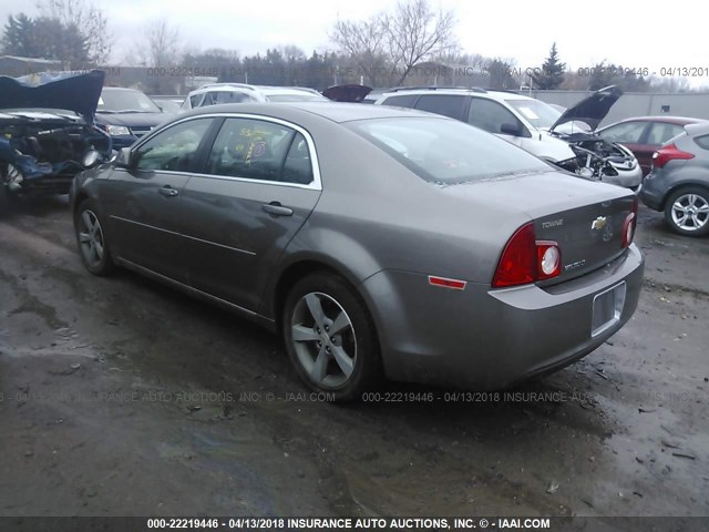 1G1ZC5E15BF273456 - 2011 CHEVROLET MALIBU 1LT 金色 照片 3