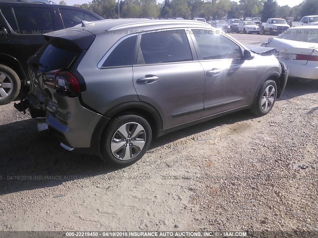 KNDCB3LC1H5070281 - 2017 KIA NIRO FE/LX GRAY photo 4