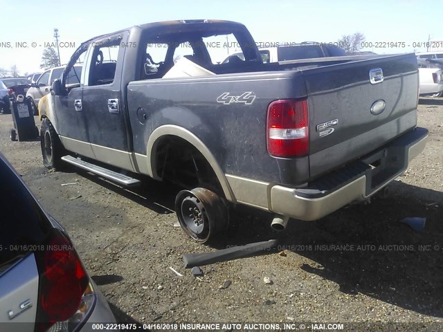 1FTPW14V27FB81196 - 2007 FORD F150 SUPERCREW GRAY photo 3