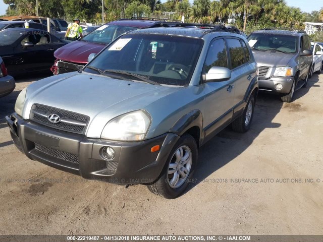 KM8JN12D16U280973 - 2006 HYUNDAI TUCSON GLS/LIMITED GREEN photo 2