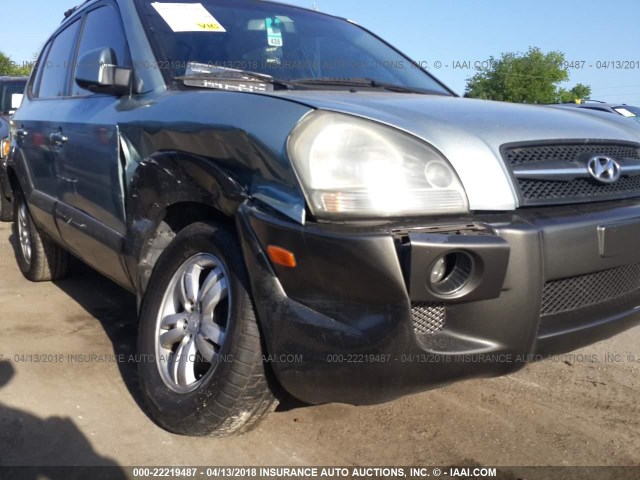 KM8JN12D16U280973 - 2006 HYUNDAI TUCSON GLS/LIMITED GREEN photo 6