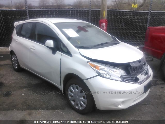 3N1CE2CP5EL362857 - 2014 NISSAN VERSA NOTE S/S PLUS/SV/SL WHITE photo 1