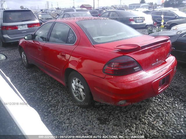 1G2NF52E54M556415 - 2004 PONTIAC GRAND AM SE1 RED photo 3