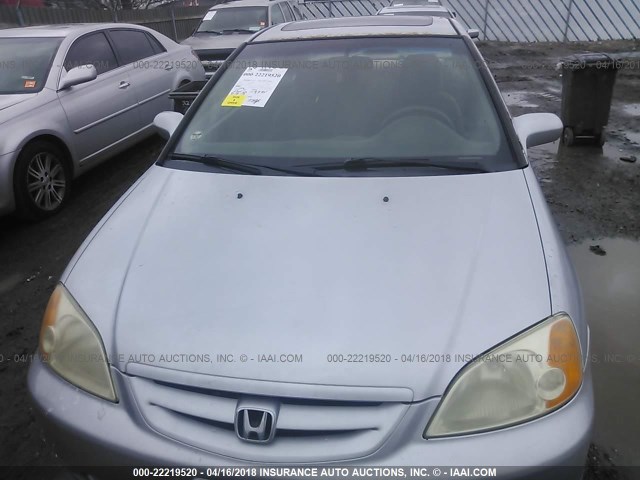 1HGEM21931L050623 - 2001 HONDA CIVIC SI/EX SILVER photo 6