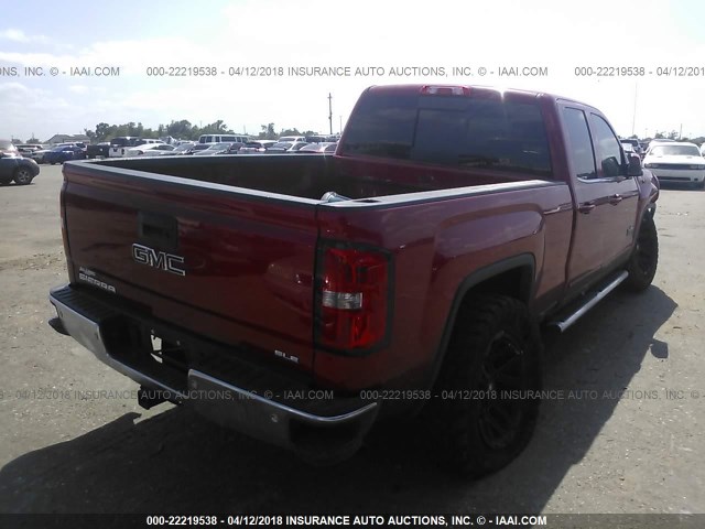 1GTR1UEC4FZ272392 - 2015 GMC SIERRA C1500 SLE RED photo 4