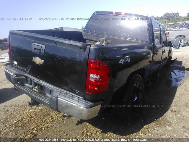 3GCRKSE33AG132196 - 2010 CHEVROLET SILVERADO K1500 LT BLACK photo 4