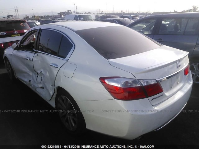 1HGCR2F59FA213003 - 2015 HONDA ACCORD SPORT WHITE photo 3