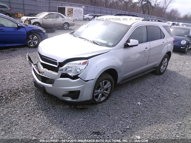 2GNALBEKXE1129352 - 2014 CHEVROLET EQUINOX LT SILVER photo 2