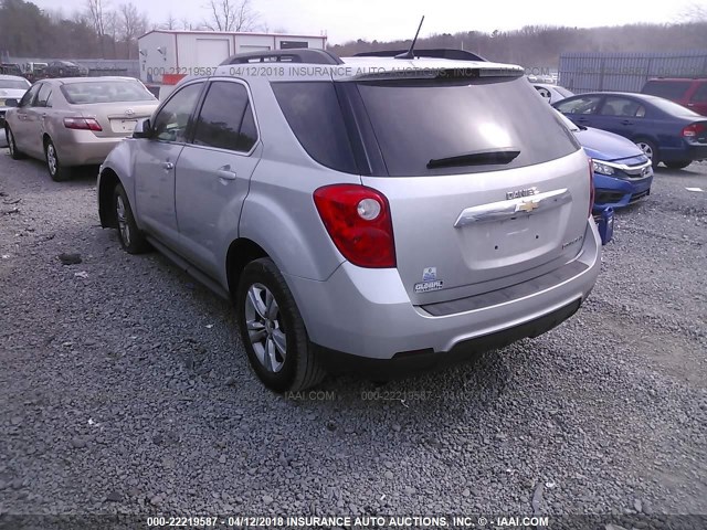 2GNALBEKXE1129352 - 2014 CHEVROLET EQUINOX LT SILVER photo 3