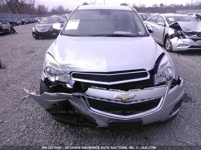 2GNALBEKXE1129352 - 2014 CHEVROLET EQUINOX LT SILVER photo 6