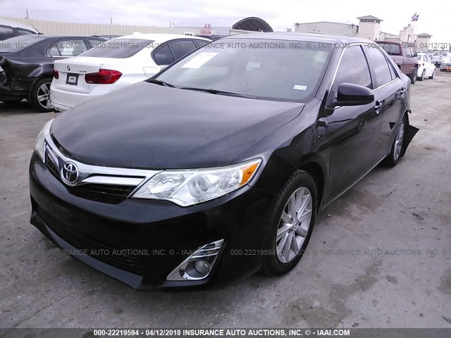 4T4BF1FK3CR160507 - 2012 TOYOTA CAMRY SE/LE/XLE BLACK photo 2