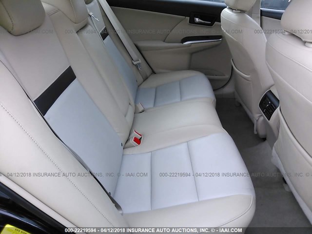 4T4BF1FK3CR160507 - 2012 TOYOTA CAMRY SE/LE/XLE BLACK photo 8