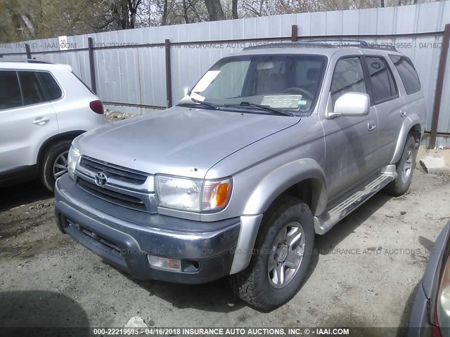 JT3HN86R320382041 - 2002 TOYOTA 4RUNNER SR5 SILVER photo 2