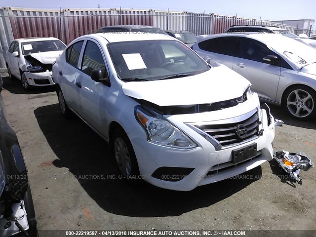 3N1CN7AP7FL917941 - 2015 NISSAN VERSA S/S PLUS/SV/SL WHITE photo 1