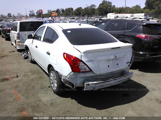 3N1CN7AP7FL917941 - 2015 NISSAN VERSA S/S PLUS/SV/SL WHITE photo 3