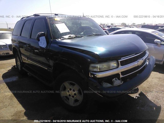 1GNEC13T35R181520 - 2005 CHEVROLET TAHOE C1500 BLUE photo 1