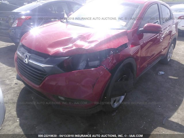 3CZRU5H50HM712620 - 2017 HONDA HR-V EX RED photo 6