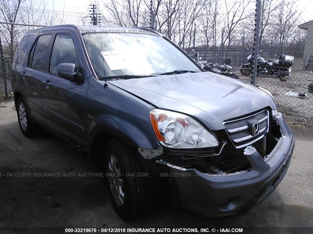 JHLRD78985C051309 - 2005 HONDA CR-V SE/EX GRAY photo 1