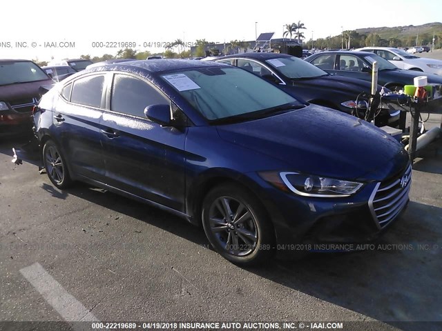 5NPD84LF8HH010582 - 2017 HYUNDAI ELANTRA SE/VALUE/LIMITED BLUE photo 1