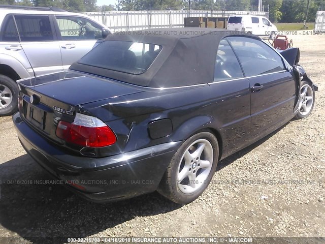 WBABW33455PL39100 - 2005 BMW 325 CI BLACK photo 4