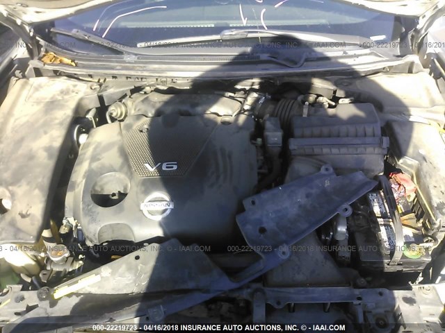 1N4AA51E79C852565 - 2009 NISSAN MAXIMA S/SV GRAY photo 10