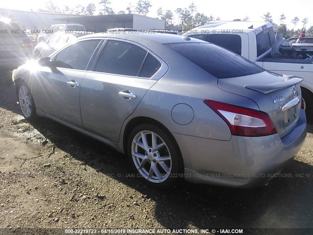 1N4AA51E79C852565 - 2009 NISSAN MAXIMA S/SV GRAY photo 3