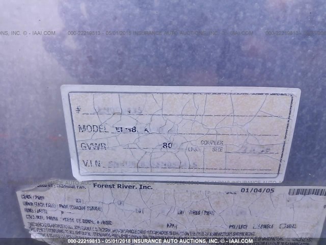 5NHUEL8355N050435 - 2005 FOREST RIVER ELIMINATOR  未知 照片 9