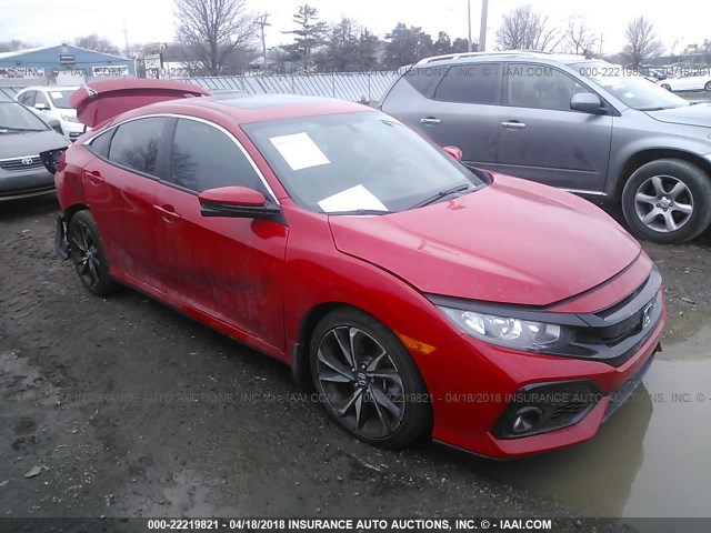 2HGFC1E57JH702133 - 2018 HONDA CIVIC SI RED photo 1