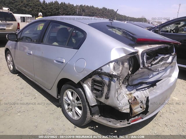 JHMZE2H7XAS008035 - 2010 HONDA INSIGHT EX SILVER photo 3