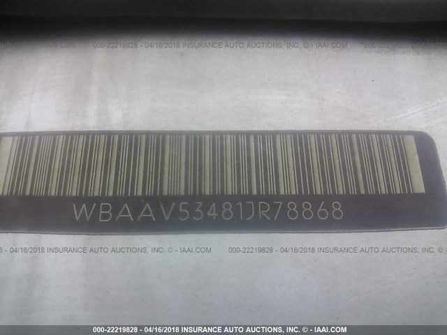 WBAAV53481JR78868 - 2001 BMW 330 I Күміс фото 9