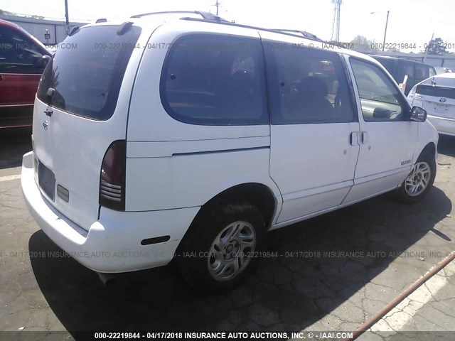 4N2DN1114VD854941 - 1997 NISSAN QUEST XE/GXE WHITE photo 4