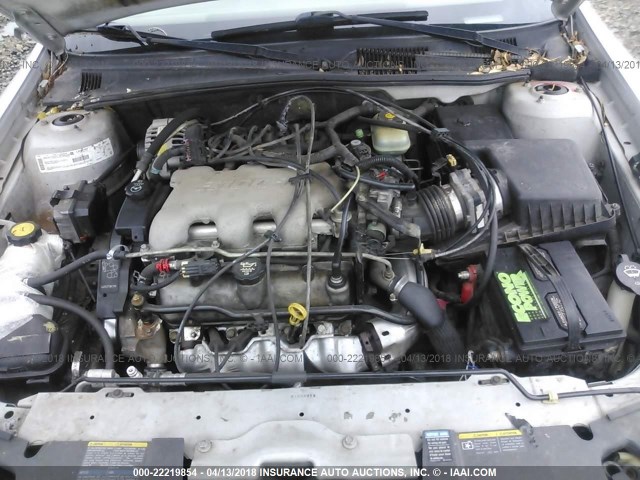1G1NE52J82M656493 - 2002 CHEVROLET MALIBU LS 银色 照片 10