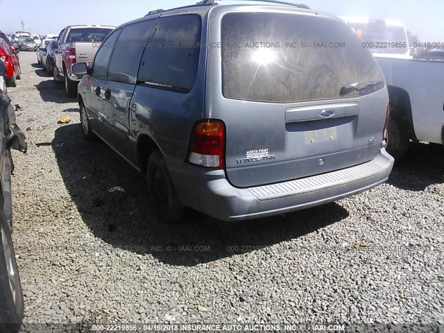 2FMZA5147XBA81733 - 1999 FORD WINDSTAR LX BLUE photo 3