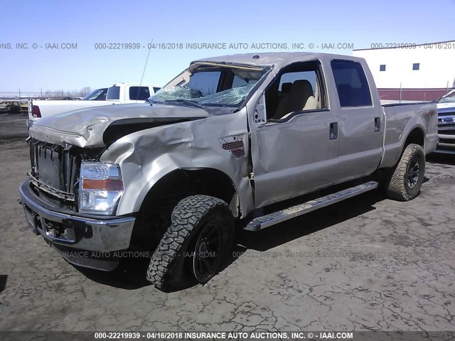 1FTSW2BR5AEA52016 - 2010 FORD F250 SUPER DUTY GOLD photo 2
