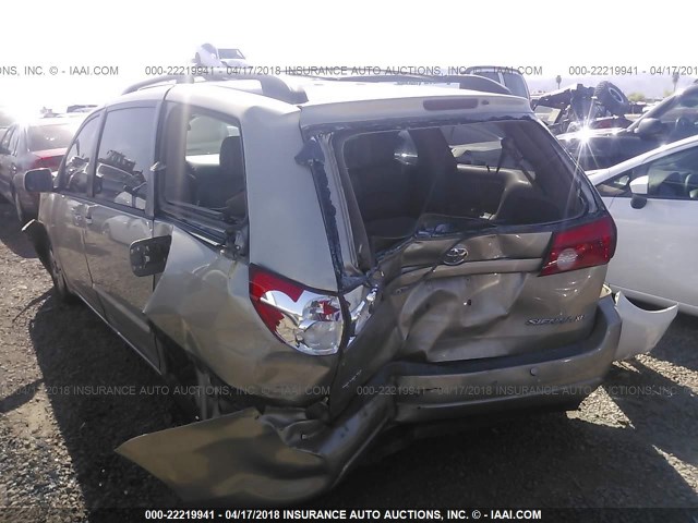 5TDZK22C68S171364 - 2008 TOYOTA SIENNA XLE/XLE LIMITED TAN photo 3