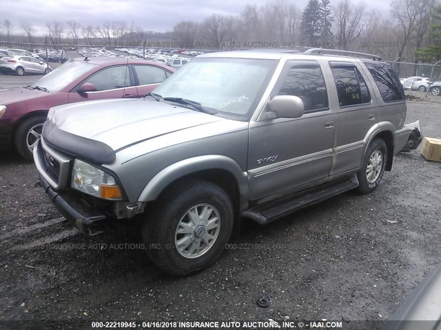 1GKDT13W5Y2201282 - 2000 GMC JIMMY / ENVOY  GRAY photo 2