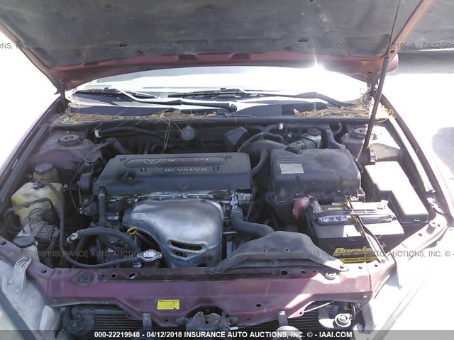4T1BE30K43U194358 - 2003 TOYOTA CAMRY LE/XLE/SE MAROON photo 10