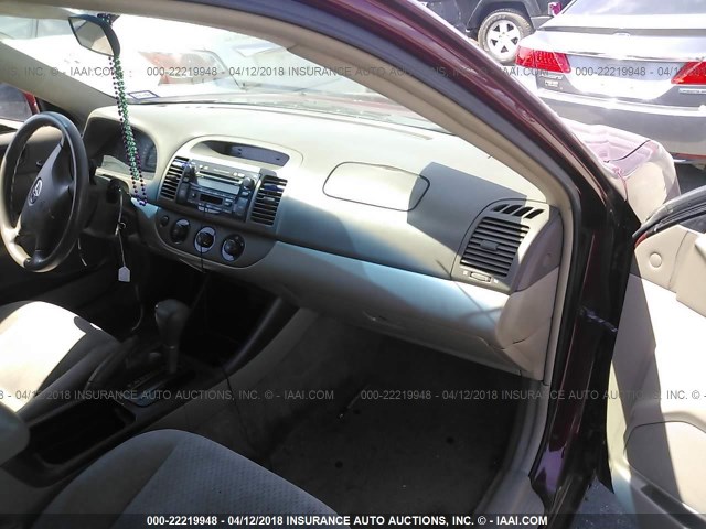 4T1BE30K43U194358 - 2003 TOYOTA CAMRY LE/XLE/SE MAROON photo 5