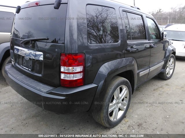 1J4PN2GK3BW591258 - 2011 JEEP LIBERTY SPORT GRAY photo 4