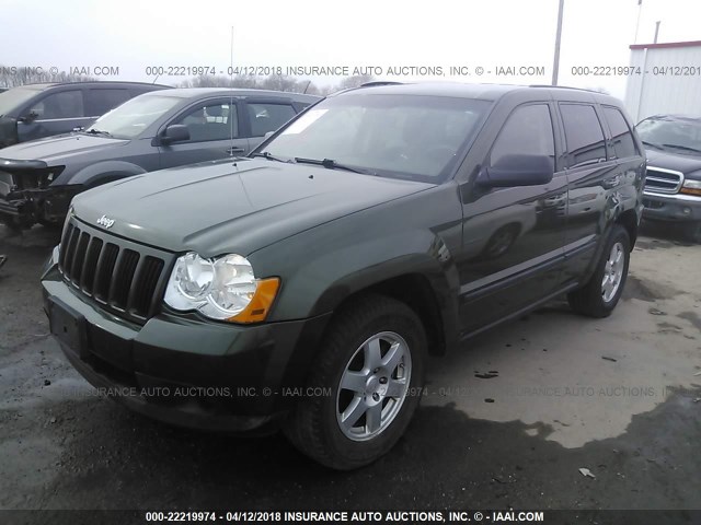 1J8GR48KX8C183539 - 2008 JEEP GRAND CHEROKEE LAREDO GREEN photo 2