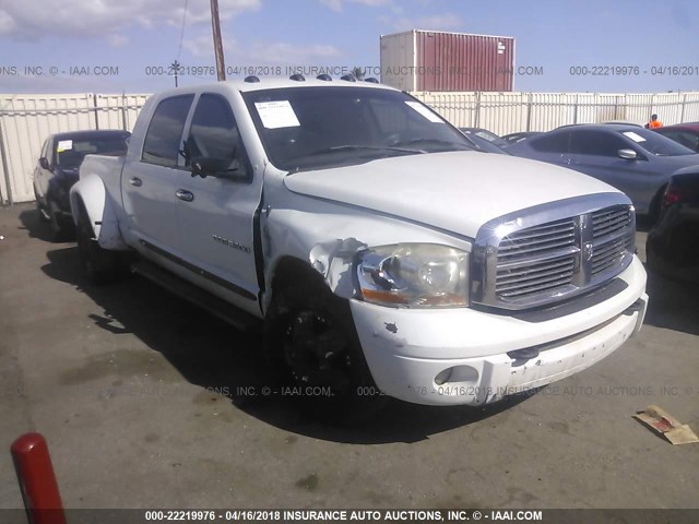 3D7ML49C66G218824 - 2006 DODGE RAM 3500 WHITE photo 1