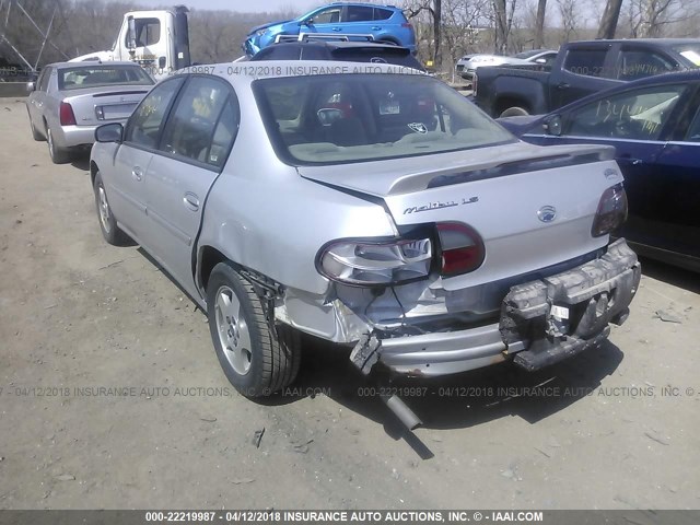 1G1NE52J43M566159 - 2003 CHEVROLET MALIBU LS 银色 照片 3