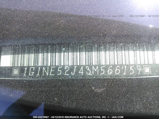 1G1NE52J43M566159 - 2003 CHEVROLET MALIBU LS 银色 照片 9