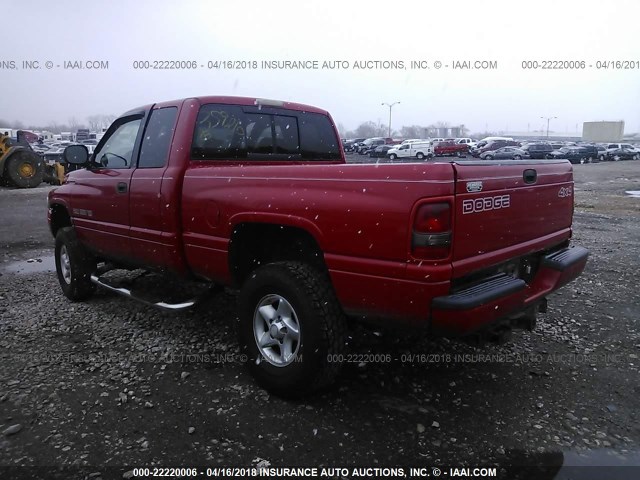 3B7HF13Z11M259810 - 2001 DODGE RAM 1500 RED photo 3