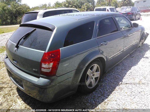 2D4FV47V46H154559 - 2006 DODGE MAGNUM SXT BLUE photo 4