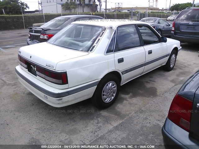 JM1GD2217K1709932 - 1989 MAZDA 626 WHITE photo 4