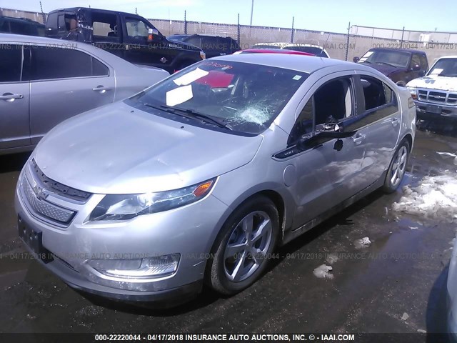 1G1RA6E48DU149198 - 2013 CHEVROLET VOLT GRAY photo 2